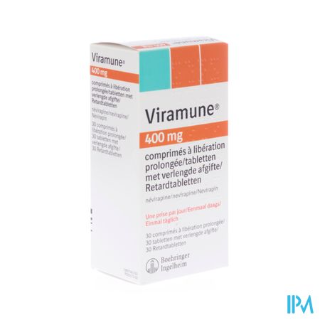 Viramune 400mg Tabl Verlengde Werking 30 X 400mg