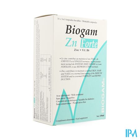 Biogam Zn Forte Drinkb. Amp 30x5ml