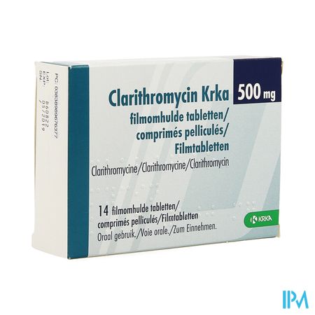 Clarithromycin Krka 500mg Comp Pell 14 X 500mg