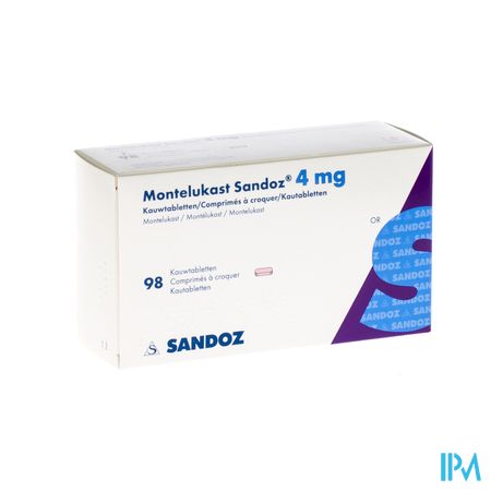 Montelukast Sandoz Kauwtabletten 98 X 4mg 1
