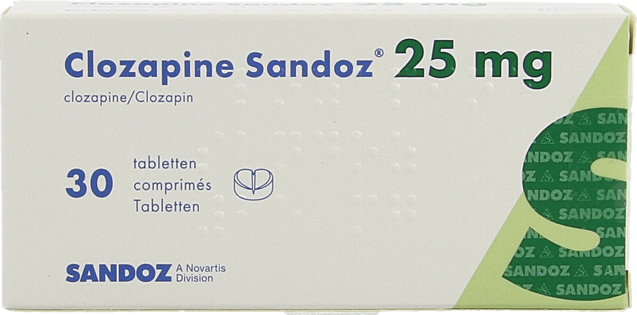 Clozapine Sandoz Comp 30 X 25mg 2