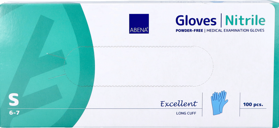 Abena Excellent Handschoen Nitrile S Blauw 1
