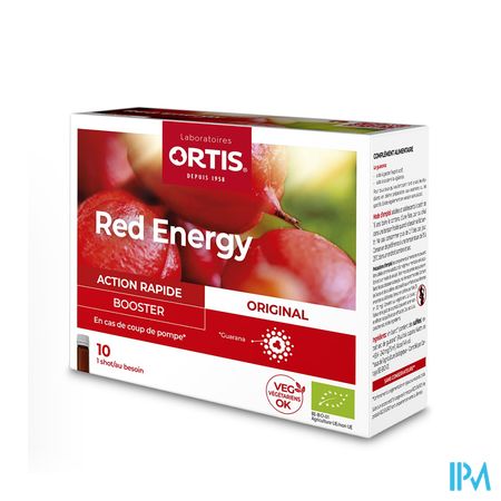 Ortis Red Energy Bio Alc 10x15ml