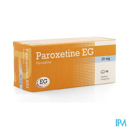 Paroxetine EG 20Mg Tabl  98 X 20Mg