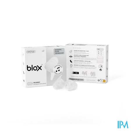 Blox Music Oordoppen Transparant 1 Paar