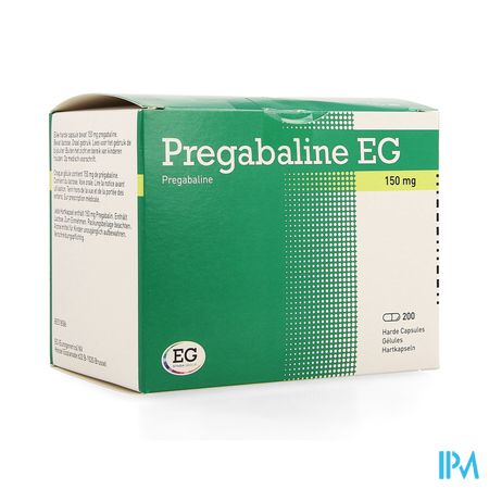 Pregabaline EG 150Mg Harde Caps Blist. 200 X 150Mg