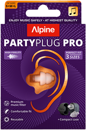 Alpine Partyplug Pro Transparant S+m+l 1