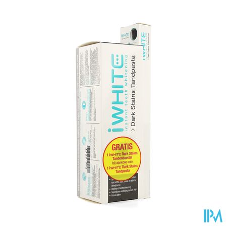 Iwhite Dark Stains Tandpasta+tandenborstel Gratis