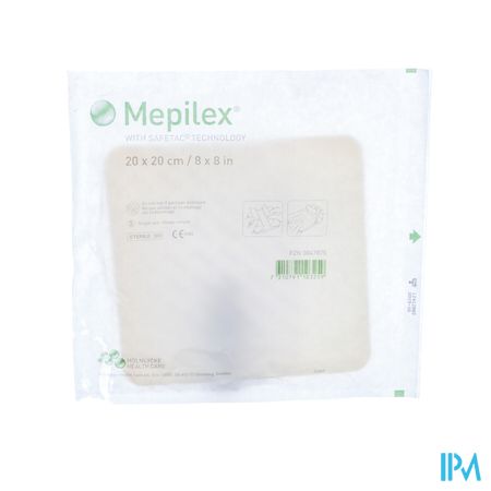 Mepilex Pans Mousse Sil Abs Ster 20x20cm 1 294400