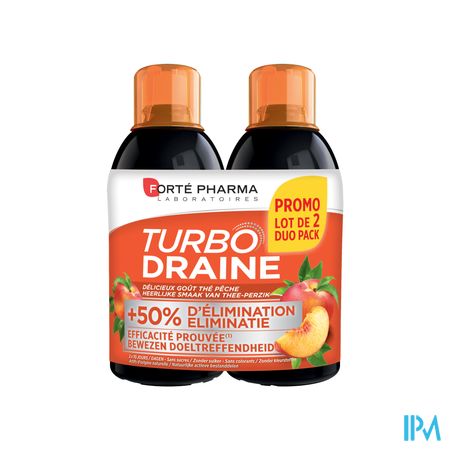 Turbodraine The Vert Peche Duo 2x500ml