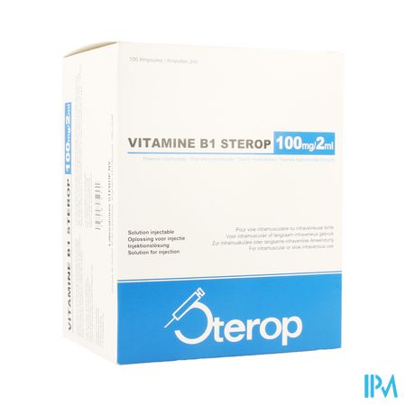 Sterop Vit B1 100mg 2ml 100 Amp