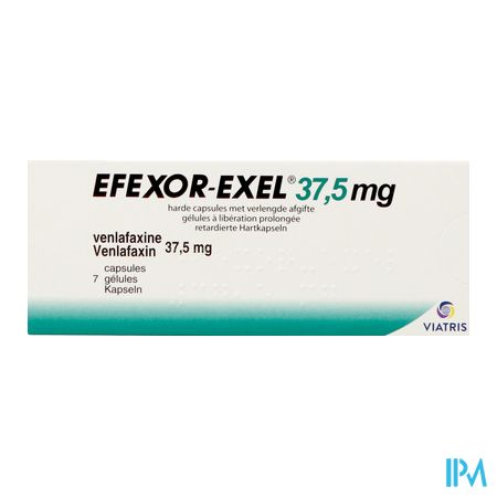 Efexor Exel 37,5mg Caps Liberation Prolonge 7 3