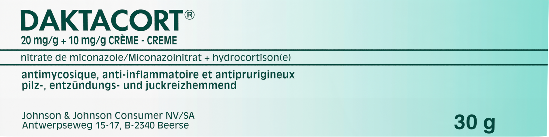 Daktacort Creme Derm 1 X 30g 3