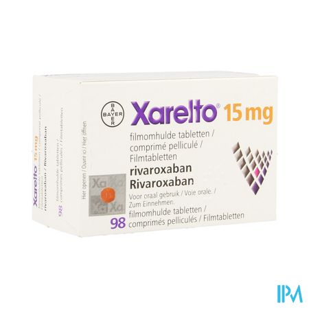 Xarelto 15mg Filmomh Tabl 98 X 15mg