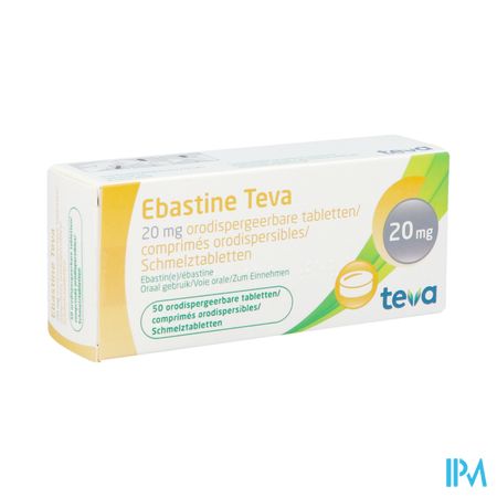 Ebastine 20mg Teva Comp Odt 50 X 20mg