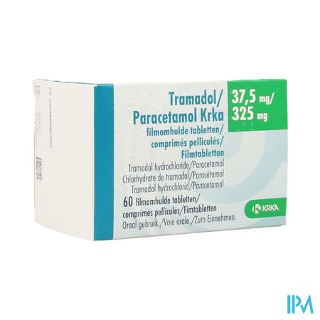 Tramadol Paracetamol Krka 37,5mg/325mg Comp 60