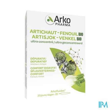 Arkofluide Artisjok Venkel Bio Amp 20