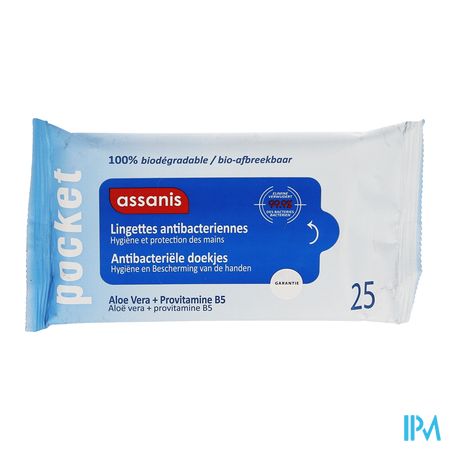 Assanis Pocket A/bact. Doekje Z/spoelen 25 1