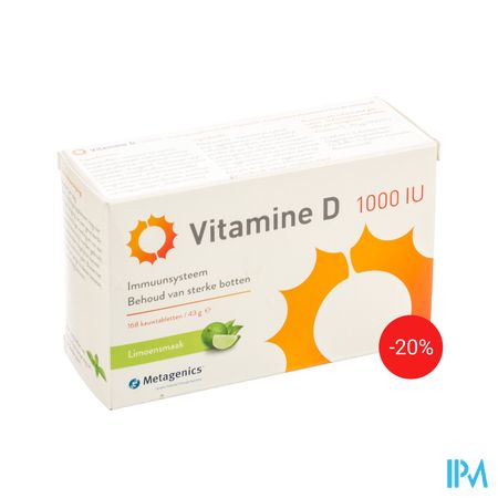 Vitamine D 1000iu Metagenics Comp 168 Promo -20%