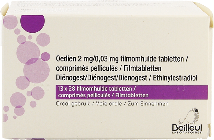 Oedien 2mg/0,03mg Filmomh Tabl 13 X 28 3