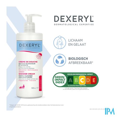 Dexeryl Douchecreme 500ml 2