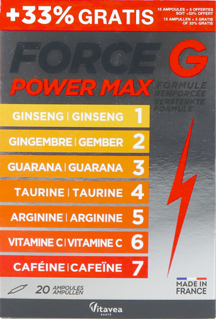 Vitavea Force g Power Max Lot Amp 20 2