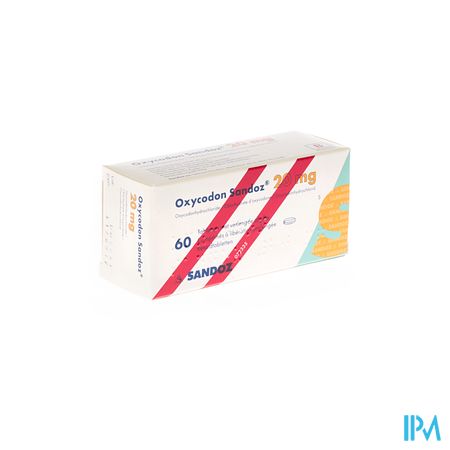Oxycodon 20mg Sandoz Verlengde Afgifte 60