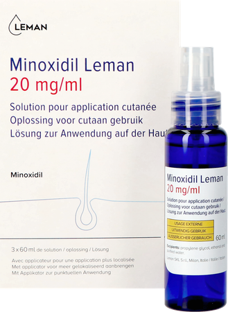 Minoxidil Leman 20mg/ml Opl Cutaan Gebruik 3x60ml 7