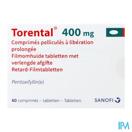 Torental 400mg Orifarm Comp Enrobes 60x400mg Pip 1
