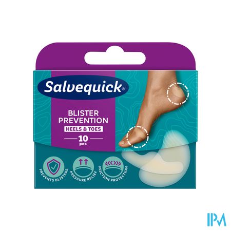 Salvequick Blister Prevention Tenen&hielen 10