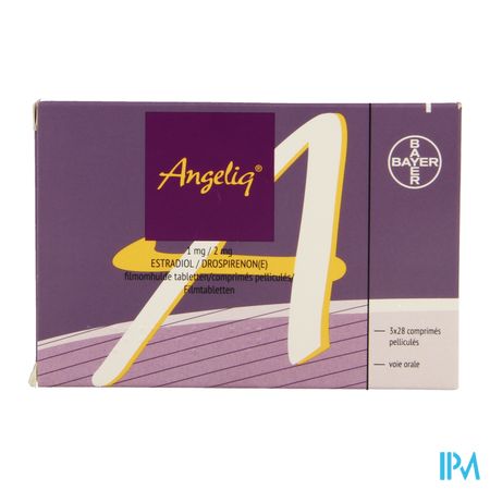 Angeliq 1mg/2mg Comp Pell 3 X 28 Pip 1