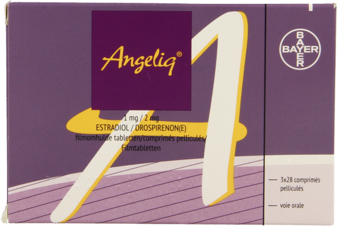Angeliq 1mg/2mg Filmomh Tabl 3 X 28 Pip 1