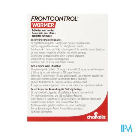 Frontcontrol Wormer Honden Tabl 2