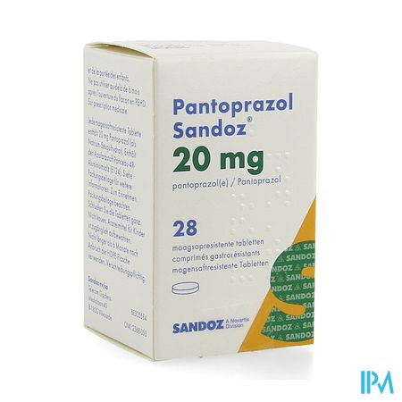 Pantoprazol 20mg Sandoz Maagsapresis. Tabl 28 Hdpe