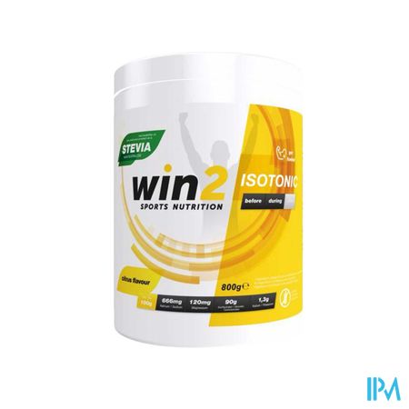 Win2 Isotonic Citrus Pdr 800g