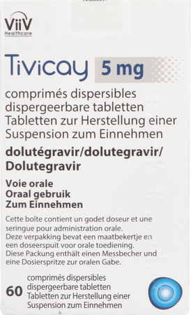 Tivicay 5mg Tabl Dispers. 60 X 5mg 1
