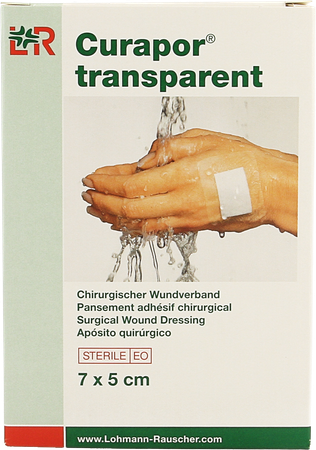 Curapor Transparant Steriel 7cmx 5cm 5 13099 5