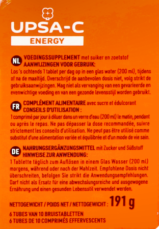 Upsa C Energy 1000mg Bruistabl 60 4