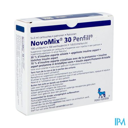 Novomix 30 Penfill 5 X 3ml 100 U/ml