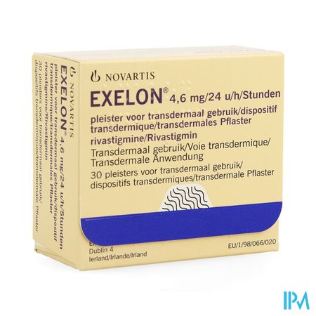 Exelon 4,6mg/24u Pleister Transdermaal 30