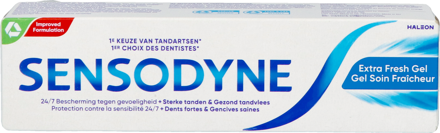 Sensodyne Extra Fresh Gel Tandpasta Tube 75ml Nf 3