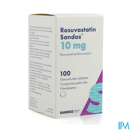 Rosuvastatin Sandoz 10mg Filmomh Tabl 100 Hdpe