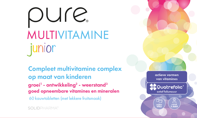 Pure Multivitamine Junior Kauwtabl 60 2
