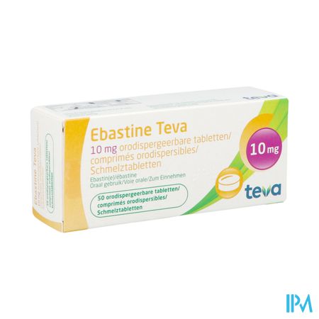 Ebastine 10mg Teva Comp Odt 50 X 10mg