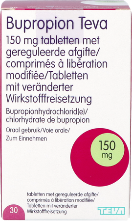 Bupropion Teva 150mg Geregul.afgifte Comp 30 5
