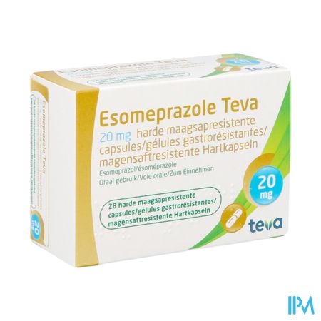 Esomeprazole Teva Caps Gastro Resistant Bl 28x20mg