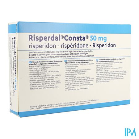Risperdal Consta 50,0mg Fl Im 1x50,0mg/2ml+solv 3