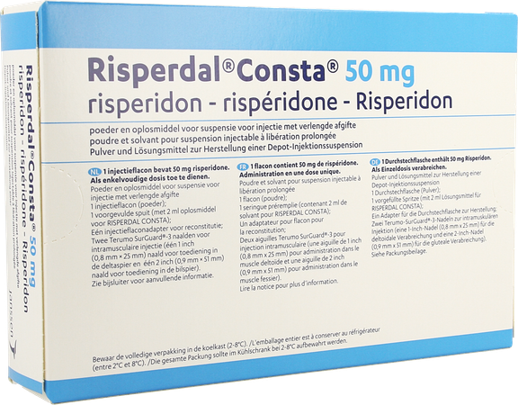 Risperdal Consta 50,0mg Fl Im 1x50,0mg/2ml+solv 3
