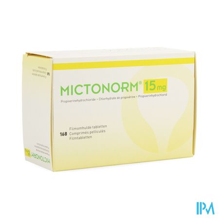 Mictonorm 15mg Comp Enrobe 168