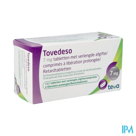 Tovedeso 7,0mg Verl.afgifte Comp 112 X 7,0mg